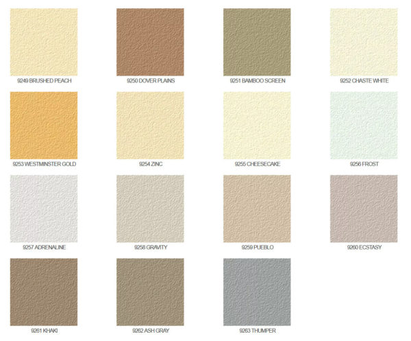 Omega Stucco Colors – Nellis Building Materials